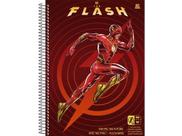 Caderno Universitário Flash 15 Matérias Com Adesivos 240 Folhas