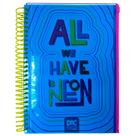 Caderno Universitário Malote Zip 10x1 160 Fls. Dac - Bubble Azul