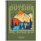 Caderno Universitário Masculino Espiral 10 Matérias 160 Folhas Foroni Cliff - Sortidos