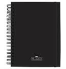 Caderno Universitario Smart All Black 10 Divisórias 80 Folhas DAC Inteligente