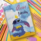 Caderno Universitário Stitch Ohana Capa Dura 1 Matéria 80 Folhas Culturama
