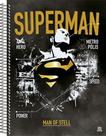 Caderno Universitário Superman DC 10 Matérias 160 Folhas Capa Dura Espiral
