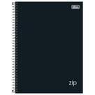 Caderno Universitário Tilibra 10 Matérias Zip Preto 160 Folhas Capa Dura
