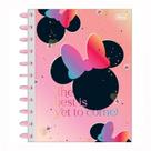 Caderno universitário Tilidisco 10x1 160 folhas Minnie - Tilibra