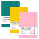 Caderno URSUNSHINE Ruled A5 128 páginas 100 g/m², pacote com 3 bolsos