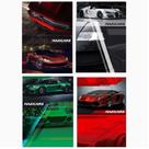 Cadernos Brochuras Maxicars Carros 96 Folhas 1 Matéria Máxima com pauta capa dura capas variadas kit com 5 unidades