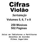 Cadernos de cifras e Solos Violão Sertanejo Volumes 5-6-7-8
