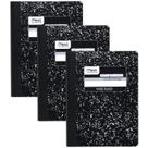 Cadernos de composição Mead, pacote com 3, Wide Ruled, 100 folhas Cadernos de composição Mead, pacote com 3, Wide Ruled, 100 folhas