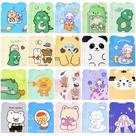 Cadernos JALEBRO 100 unidades Mini Cute Cartoon 12x9cm x16pg