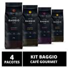 Café Em Pó Baggio - 4 Pacotes - 1.000g - Café Gourmet Arábica Moído