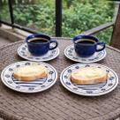 Café Lanche Oxford Donna Margaridas Jogo Kit 4pçs 2 Pessoas