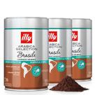 Café Moído Illy Arabica Brasile Cerrado Mineiro 3 Latas 250g