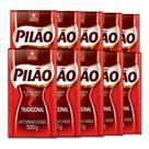Café Pilão Torrado e Moído Tradicional 10 Pacotes de 500g