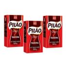 Café Pilão Torrado E Moído Tradicional Vácuo 500g Kit 3