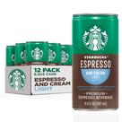 Café Starbucks Espresso & Creme Light 192ml Pacote com 12