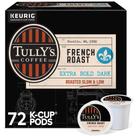 Café TULLY'S French Roast Torrado Escuro 72 Cápsulas K-Cup