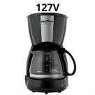 Cafeteira Britânia CP30 Inox 30 Cafés 1.2L Jarra de Vidro Sistema CortaPingo Filtro Lavável Placa de Aquecimento