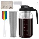 Cafeteira Cold Brew Heyglee 1.9L com filtro de aço inoxidável