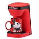 Cafeteira Disney Mickey Mouse - 1 Xícara com Caneca Vermelha 350ml