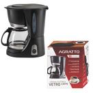 Cafeteira Elétrica Preta Vetro Café Prepara Até 30 Xícaras de Café Jarra de Vidro CEV30 - 02 220V Agratto 6050