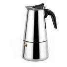 Cafeteira Expresso Italiana 4 Cafés Xícaras Aço Inox