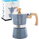 Cafeteira Expresso para Fogão GROSSCHE Milano Moka Pot Indigo - 6 xícaras Cafeteira Expresso para Fogão GROSSCHE Milano Moka Pot Indigo - 6 xícaras