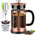 Cafeteira francesa YMMIND 1L com 4 filtros de borosilicato