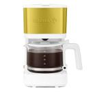 Cafeteira Holstein Housewares, 5 xícaras, compacta, ouro branco