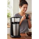 Cafeteira Inox 2 em 1 c/ Copo Térmico - Café P/ Viagem