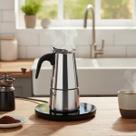 Cafeteira Italiana 6 Xicaras Inox Moka Café Expresso Bule Cafezinho Quente 300ml Casa Cozinha Trabalho Presente Utensílio Doméstico Cafeteira Italiana 6 Xicaras Inox Moka Café Expresso Bule Cafezinho Quente 300ml Casa Cozinha Trabalho Presente Utensílio Doméstico