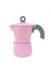 Cafeteira Italiana Alumínio Rosa 3 Xícaras 150 Ml Wincy Cafeteira Italiana Alumínio Rosa 3 Xícaras 150 Ml Wincy