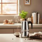 Cafeteira Italiana Inox 6 Xícaras Premium Café Espresso