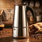 Cafeteira Moka Italiana Aço Inox 200ml Para 4 Cafezinhos Mimo Style Design Premium Cafeteira Moka Italiana Aço Inox 200ml Para 4 Cafezinhos Mimo Style Design Premium