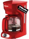 Cafeteira MÜELLERHOME 12 xícaras com jarra de borosilicato vermelha
