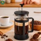 Cafeteira Prensa Francesa 300ml Manual Café Chá Vidro Gourmet Expresso French Preta Portátil Press Leite Cremoso Cafeteira Cremeira Capuccino Cor