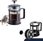 Cafeteira Prensa Francesa 600ml Vidro Borossilicato e Aço Inox para Café Chá e Leite Cremoso