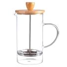 Cafeteira Prensa Francesa Com Tampa De Bambu 370 Ml