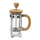 Cafeteira Prensa Francesa Com Tampa e Alça Em Bambu 370ml Mimo Style