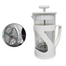 Cafeteira Prensa Francesa Moderna Filtro Inox 600ml Branca