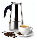 Cafeteira Tipo Italiana Inox 6 Xícaras 300ml Café Puro Prateado