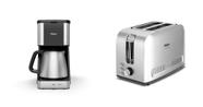 Cafeteira + Torradeira Philco inox 127v
