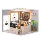 Cafeteria 3D Toy House hvmabeck em miniatura com capa protetora contra poeira