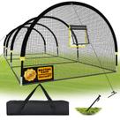 Cage de rebatida de beisebol IDEATRY 9 m x 3,7 m x 2,4 m em fibra de vidro