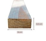 Caibro aplainado para pergolado (serve também para telhado ou móveis) de madeira de Pinus tratado 4,5x9x150 centímetros