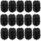 Caixa 10,5cm Octagonal Preta Instalação Para Laje - 15Un