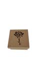 Caixa 10x10x5 Vazada Rosa Em Mdf Com 10 Un