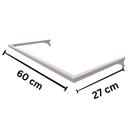 Caixa 4 unidades de Cabideiro Closet 60 cm Branco