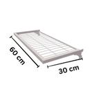 Caixa 4 unidades de Prateleira Closet 60 x 30 Cm Branco
