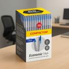 Caixa 50 Canetas Esferográficas Compactor Economic Escrita Fina Ponta 0.8 mm Escolar e Escritório