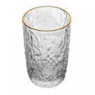 Caixa 50 Copos Altos de Cristal Martelado com Fio de Ouro Caixa 50 Copos Altos de Cristal Martelado com Fio de Ouro